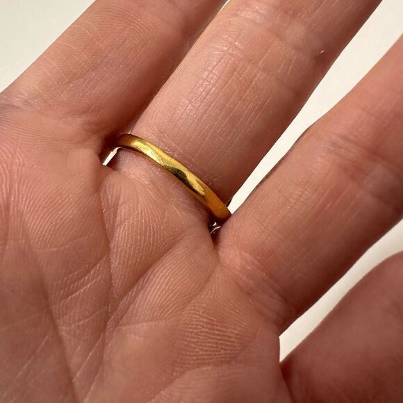 Vintage 18k HGE Natural Form Stone Accents Ring - Picture 8 of 9